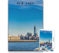 Puzzle per adulti da 1000 pezzi, New York, gioco di sfida unico, taglio di precisione, opera d'arte, regalo, dimensioni 50x75cm