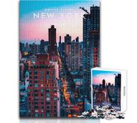 Puzzle per adulti da 1000 pezzi New York, Stati Uniti, gioco di sfida unico, taglio di precisione, opera d'arte, regalo, dimensioni 50x75cm