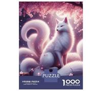 Puzzle Per Adulti Da 1000 Pezzi Ninetail White Kitsune Puzzle Giochi Rilassanti Sfida Difficile Regali Unici Per Compleanno E Natale 38x26cm/1000pcs