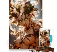 Puzzle per adulti da 1000 pezzi, Ninfa dell'albero con occhi luminosi, taglio di alta qualità, gioco logico divertente, gioco facile, decorazione natalizia da parete (38x26cm)
