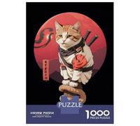 Puzzle Per Adulti Da 1000 Pezzi Ninja Cat Puzzle Per Adolescenti Giochi Divertenti Analisi E Logica Difficile E Sfida 70x50cm/1000pcs