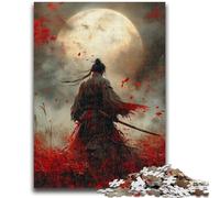 Puzzle per adulti da 1000 pezzi Ninja sotto la luna di sangue Aiuta il cervello a esercitare Giocattoli avvincenti per coltivare la pazienza Adatto alle coppie 50x75cm