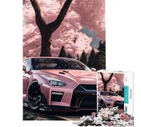 Puzzle per adulti da 1000 pezzi Nissan S Silvia Sakura Puzzle da 1000 pezzi Giocattolo educativo Taglio di precisione Gioco divertente per tutta la famiglia (38x26cm)