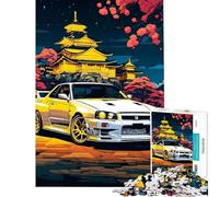Puzzle per adulti da 1000 pezzi Nissan Silvia Gioco divertente giapponese Giocattolo avvincente per coltivare la pazienza Ottimo regalo per gli amanti dei giochi Assemblaggio del modello (50x75cm)