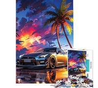Puzzle per adulti da 1000 pezzi Nissan Skyline GTR R Gioco interattivo Giocattolo avvincente per coltivare la pazienza Regalo di Babbo Natale segreto Vacanza a casa Passatempo (Dimensioni 38x26cm)