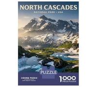 Puzzle Per Adulti Da 1000 Pezzi North Cascades National Park Puzzle Gioco Rompicapo Per Divertimento in Famiglia Interazione Genitore-figlio 38x26cm/1000pcs