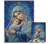 Puzzle per adulti da 1000 pezzi, Nostra Signora di Maria, design intricato per adolescenti, decorazioni fai da te e divertimento che stimola la mente, 50x75cm