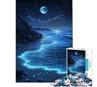 Puzzle per adulti da 1000 pezzi "Notte magica sulla spiaggia" Aiuta ad allenare la mente ma è anche un giocattolo divertente e spiritoso ideale come decorazione da parete per ragazzi dai 14 anni in su