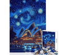 Puzzle per adulti da 1000 pezzi Notte stellata all'opera gioco pratico per adulti sfida difficile difficile e stimolante (dimensioni 50x75cm)