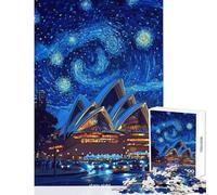 Puzzle per adulti da 1000 pezzi Notte stellata all'opera gioco rilassante sfida impegnativa compleanno e Natale (dimensioni 38x52cm)