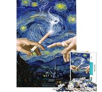 Puzzle per adulti da 1000 pezzi Notte stellata Pass da completare senza giudizio Puzzle per adulti Puzzle per vacanze a casa per passare il tempo Regalo di compleanno Natale e regali unici 50x75cm