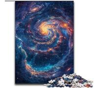 Puzzle per adulti da 1000 pezzi "Nuvole nel cosmo" in legno,perfetto come decorazione fai da te o regalo di compleanno 50x75cm,divertente lavoretto per tutta la famiglia,perfetto per compleanni