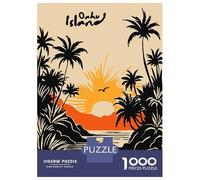 Puzzle Per Adulti Da 1000 Pezzi Oahu Island Tropical Sunset Puzzle Per Adolescenti Gioco Pratico Decorazione Per La Casa Regali Di Natale E Compleanno 38x26cm/1000pcs