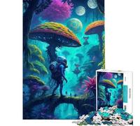 Puzzle per adulti da 1000 pezzi Oasi aliena surreale Giocattolo da parete Regalo di Natale e compleanno (38x52cm)