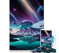 Puzzle per adulti da 1000 pezzi,Oasi di montagna celeste,intagli precisi,gioco stimolante per la mente,gioco rilassante,regalo di Natale (38x26cm)