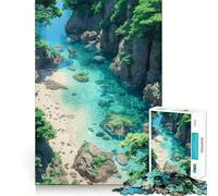 Puzzle per adulti da 1000 pezzi, oasi di tranquillità, bordi precisi, gioco che stimola la mente, gioco tranquillo, compleanno, arte (38x26cm)