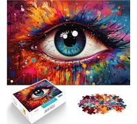 Puzzle per adulti da 1000 pezzi Occhi artistici colorati Puzzle interessanti per ridurre lo stress Regali di compleanno per adolescenti dai 14 anni e oltre 50 x 70 cm
