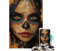 Puzzle per adulti da 1000 pezzi Occhi dei morti marroni Gioco rilassante per adulti migliora la memoria compleanno e Natale (dimensioni 38x26cm)