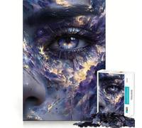 Puzzle per adulti da 1000 pezzi Occhio celeste con lacrime Giocattolo di alta qualità per stimolare la mente Divertimento senza pensieri Regalo di Natale artistico (38x26cm)