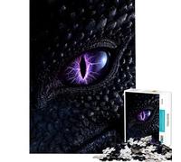 Puzzle per adulti da 1000 pezzi Occhio del Drago della Tempesta - Potere Fantasy del Fulmine Sfida da completare Difficile Gioco manuale Adatto a persone dai 14 anni in su (50x75cm)