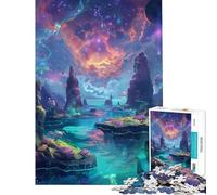 Puzzle per adulti da 1000 pezzi Oceano Celeste dei Sogni - Gioco educativo e coinvolgente per coltivare la pazienza donne e uomini - Decorazione da parete (Dimensioni 38x52cm)