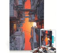 Puzzle per adulti da 1000 pezzi: Odissea nello spazio Dentro la città, Giocattolo fai da te, Difficile da completare, Collezione d'artista, Belle arti 38x52cm