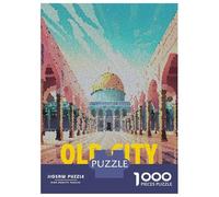 Puzzle Per Adulti Da 1000 Pezzi Old City Jerusalem Mosaic Puzzle Giochi Divertenti Regalo Di Compleanno Regali Unici Per Compleanno E Natale 38x26cm/1000pcs