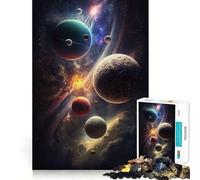 Puzzle per adulti da 1000 pezzi "Oltre la Via Lattea" con bordo premium,puzzle logico per il tempo libero,divertente,per l'esposizione natalizia (50x75cm)