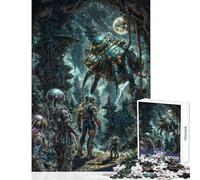 Puzzle per adulti da 1000 pezzi "Oltre le frontiere aliene" gioco interattivo per tutta la famiglia decorazione per la casa regalo per amici e parenti (38x52cm)