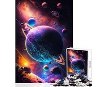 Puzzle per adulti da 1000 pezzi Oltre l'orizzonte Galassia Giocattolo educativo Ottimo regalo Giochi per famiglie con poster abbinato e foglio di quiz Dimensioni 38x52cm