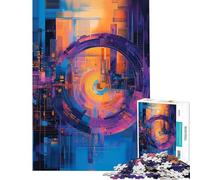 Puzzle per adulti da 1000 pezzi omaggio all'Apple Park di Cupertino California Un gioco antistress divertente e spiritoso perfetto come regalo di Natale o di compleanno (dimensioni 38x52cm)