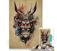 Puzzle per adulti da 1000 pezzi Oni Samurai No giocattolo educativo difficile e stimolante per rafforzare l'amore tra le coppie 38x52cm