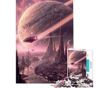 Puzzle per adulti da 1000 pezzi orizzonti rosa gioco per famiglie analisi e logica ideale come regalo per tutta la famiglia (dimensioni 38x52cm)