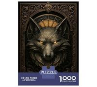 Puzzle Per Adulti Da 1000 Pezzi Ornate Fox Head - Gothic Elegance Fantasy Puzzle Per Adulti Gioco Rompicapo Vacanza A Casa Passatempo Interazione Genitore-figlio 70x50cm/1000pcs