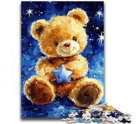 Puzzle per adulti da 1000 pezzi, orsacchiotto, aiuta il cervello a esercitare i giocattoli avvincenti per coltivare la pazienza, adatto alle coppie, 38x26cm
