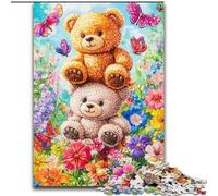 Puzzle per adulti da 1000 pezzi, orsacchiotto, impegnativo da completare ma divertente e umoristico, compleanni e feste (dimensioni 50x75cm)