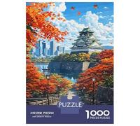 Puzzle Per Adulti Da 1000 Pezzi Osaka Castle in Autumn Puzzle Gioco Rompicapo Per Divertimento in Famiglia Interazione Genitore-figlio 70x50cm/1000pcs