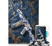 Puzzle per adulti da 1000 pezzi "Pace Spezzata", gioco rompicapo, attività divertenti da fare a casa, lista dei desideri con Babbo Natale 38x26cm
