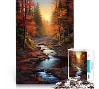 Puzzle per adulti da 1000 pezzi Paesaggio autunnale Fatto di carta,per età pari o superiore a 14 anni Giochi di relax Regalo divertente。misurare:38x52cm/14.96x20.47pollice