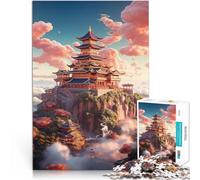 Puzzle per adulti da 1000 pezzi paesaggio cinese Fatto di carta,da 14 anni in su giochi divertenti per famiglie Gioco educativo per compleanno e Natale。misurare:26x38cm/10.24 x 14.96pollice