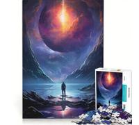 Puzzle per adulti da 1000 pezzi, paesaggio con pianeti cosmici, gioco educativo, taglio di precisione, collezione d'artista, belle arti 50x75cm