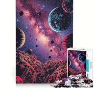 Puzzle per adulti da 1000 pezzi, paesaggio cosmico con pianeti e stelle, gioco rilassante, ideale per passare il tempo durante le vacanze, un regalo perfetto per gli appassionati di videogiochi