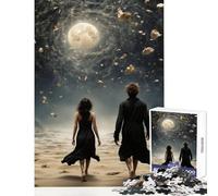 Puzzle per adulti da 1000 pezzi paesaggio da sogno giocattolo decorazione da parete regali di Babbo Natale segreto gioco educativo aiuta a esercitare il cervello dimensioni 38x26cm