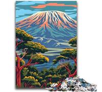 Puzzle per adulti da 1000 pezzi, paesaggio del Monte Kilimangiaro, puzzle da 1000 pezzi, antistress, sfida difficile, decorazioni e regali unici per la casa (26x38cm)