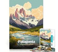 Puzzle per adulti da 1000 pezzi,paesaggio della Patagonia,Argentina e Cile,con bordi precisi Gioco divertente e rilassante,ideale per compleanni (50x75cm)