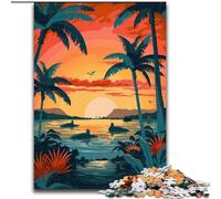 Puzzle per adulti da 1000 pezzi, paesaggio dell'isola delle Galapagos, gioco per famiglie, antistress, sfida difficile, rafforza l'amore tra coppie, 50x75cm