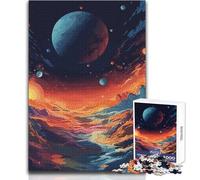 Puzzle per adulti da 1000 pezzi Paesaggio di un mondo alieno Tranquillo e rilassante Tempo libero Ideale per giocare con precisione Dimensioni giocattolo 38x26cm