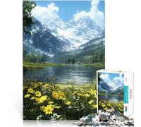 Puzzle per adulti da 1000 pezzi Paesaggio di valle di montagna Fatto di cartone per e da 14 anni in su Sfida di gioco educativo giocattolo Ottimo regalo per i videogiochi misurare:38x52cm