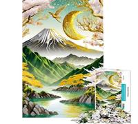 Puzzle per adulti da 1000 pezzi paesaggio Kintsugi puzzle per adulti giochi rilassanti difficile regalo per amici e familiari (dimensioni 38x26cm)