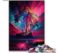 Puzzle per adulti da 1000 pezzi,paesaggio magico in legno,perfetto come decorazione fai da te o regalo di compleanno,50x75cm,divertente artigianato per tutta la famiglia,perfetto per compleanni